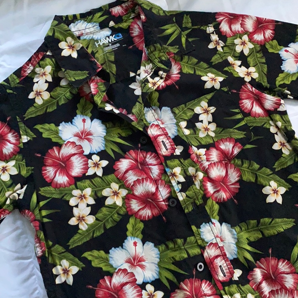 HAWK Floral Button Up